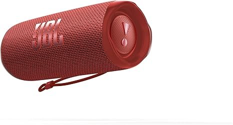 jbl flip 6 portable bluetooth speaker, powerful sound and deep bass, ipx7 waterproof, 12 hours of playtime, jbl partyboost for multiple speaker pairing for home, outdoor and travel (red) jbl flip 6 portable bluetooth speaker, powerful sound and deep bass, ipx7 waterproof, 12 hours of playtime, jbl partyboost for multiple speaker pairing for home, outdoor and travel (red)