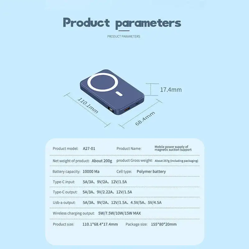 fast charging pd 20w portable power station magnetic wireless charging ultra thin design type c input li polymer battery iphone fast charging pd 20w portable power station magnetic wireless charging ultra thin design type c input li polymer battery iphone