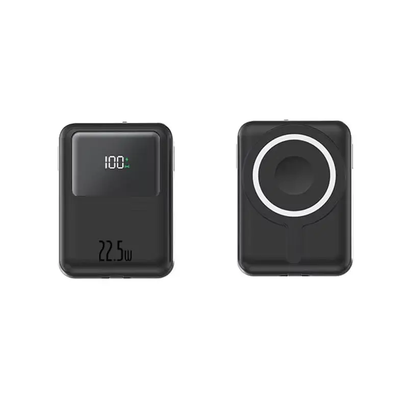 portable built in 2 cables 5000 mah 10000 mah pd15 wireless ultra slim li polymer type c magnetic power bank watch portable built in 2 cables 5000 mah 10000 mah pd15 wireless ultra slim li polymer type c magnetic power bank watch