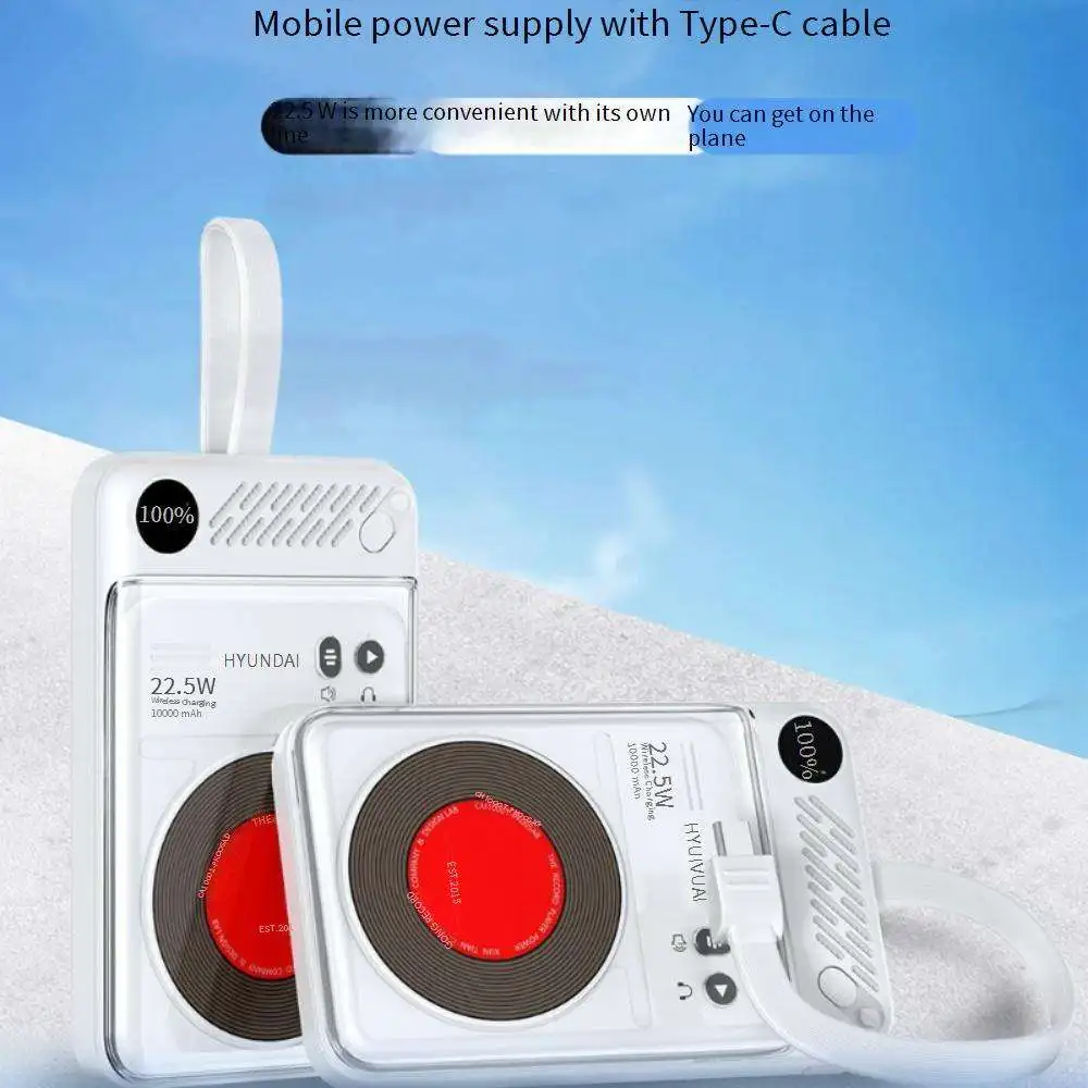 gebra pk005 10000mah 22.5w magnetic wireless ultra slim li polymer portable power bank type c built in cable. supports gebra pk005 10000mah 22.5w magnetic wireless ultra slim li polymer portable power bank type c built in cable. supports