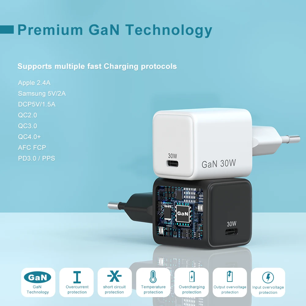 family design 30w 35w mobile phone gan charger adapter fast charging portable wall pd charger 30w for samsung apple iphone 16 family design 30w 35w mobile phone gan charger adapter fast charging portable wall pd charger 30w for samsung apple iphone 16