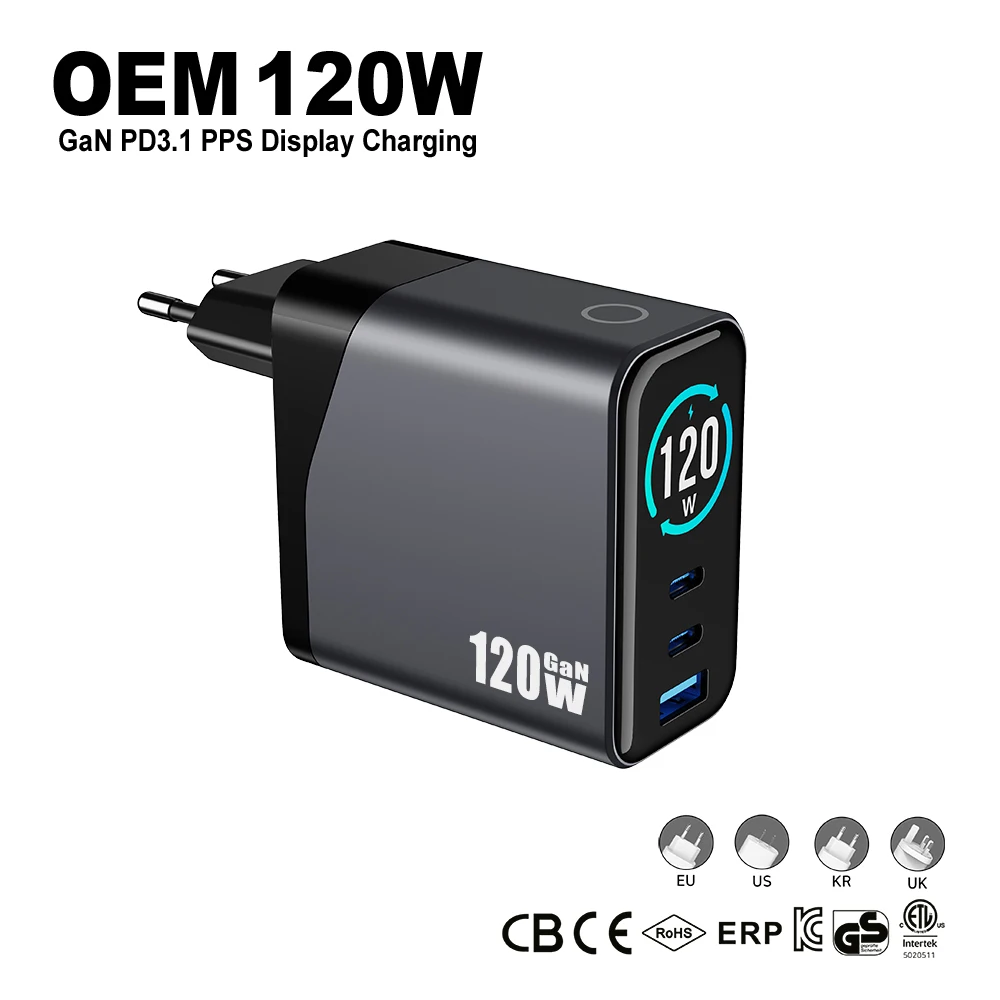 67w 120w 140w usb c charger laptop charger multi fast charge gan power adapter display touch control for macbook iphone samsung 67w 120w 140w usb c charger laptop charger multi fast charge gan power adapter display touch control for macbook iphone samsung