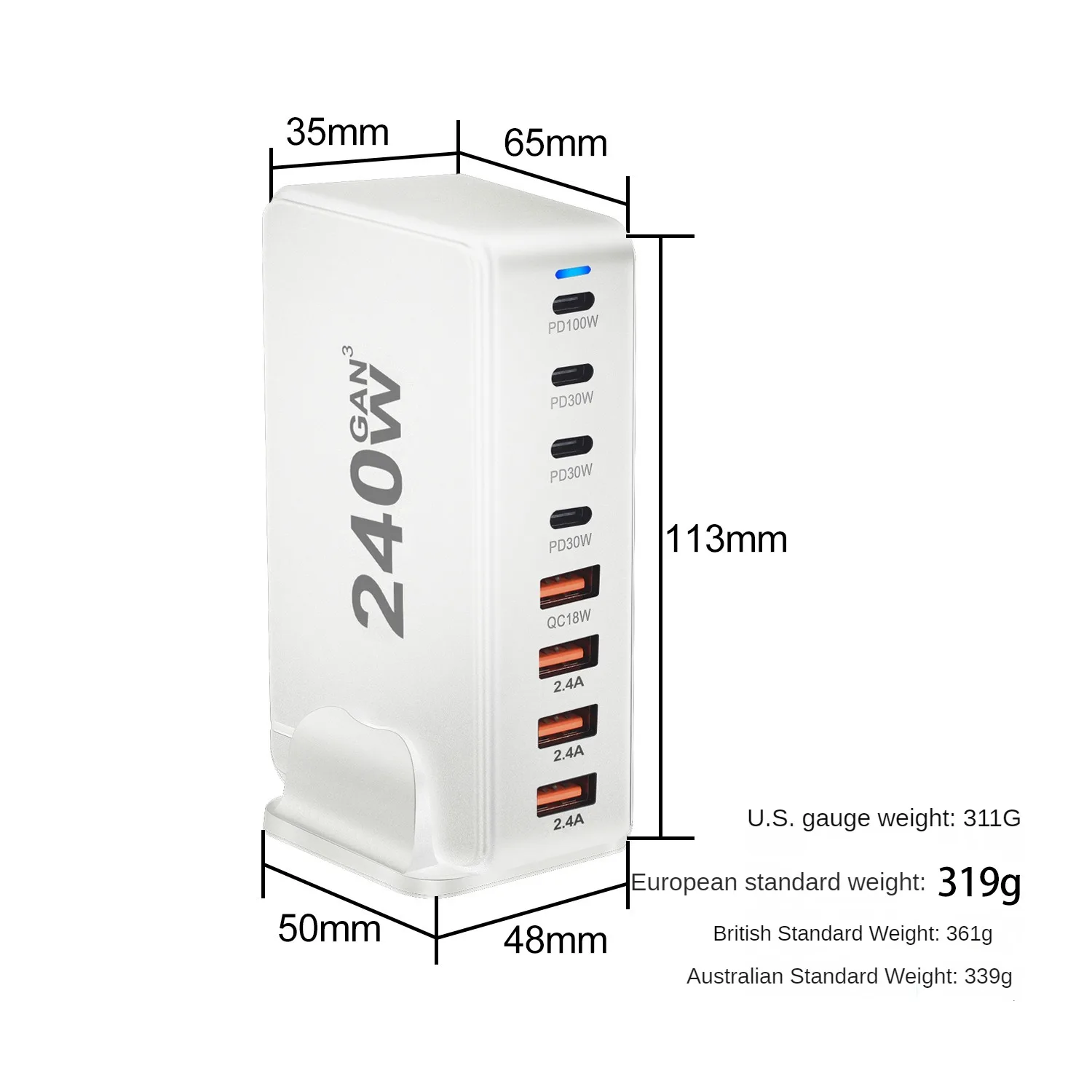 240w usb type c portable travel charger gan 8 port pd qc fast charging station for macbook /laptop/ipad/samsung galaxy/iphone 17 240w usb type c portable travel charger gan 8 port pd qc fast charging station for macbook /laptop/ipad/samsung galaxy/iphone 17