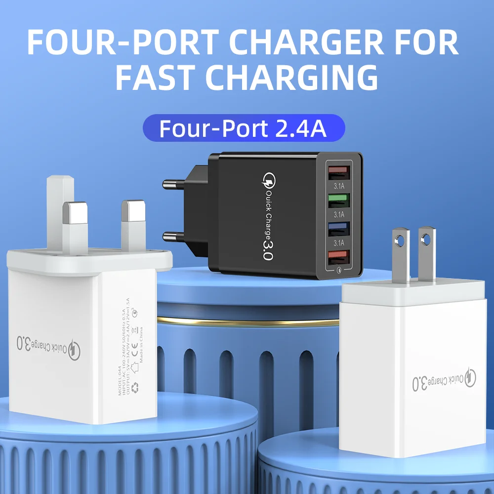 quality guaranteed electric multi port 4 usb fast travel adapter us/uk/eu plug ovp otp protection 5v/2a 10w wall charger quality guaranteed electric multi port 4 usb fast travel adapter us/uk/eu plug ovp otp protection 5v/2a 10w wall charger