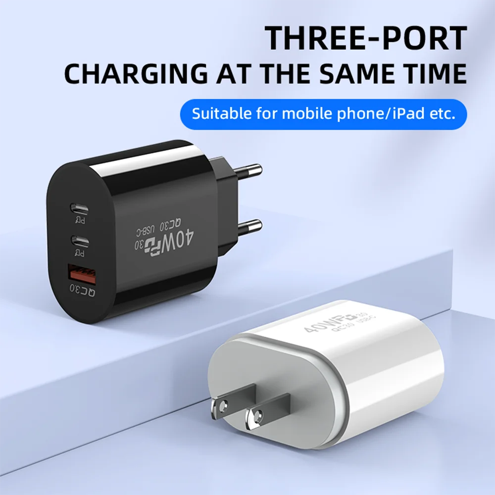high quality electric usb a & 2 type c ports 10w fast charging wall charger with otp/ovp protection eu/us/uk plug power adapter high quality electric usb a & 2 type c ports 10w fast charging wall charger with otp/ovp protection eu/us/uk plug power adapter