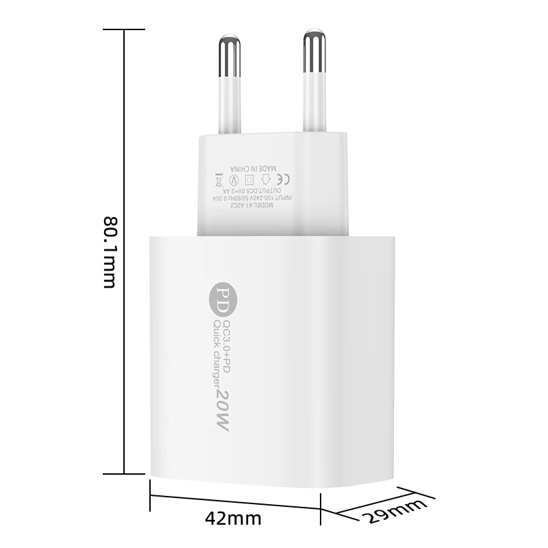 portable bulk usb phone charger 5v2a dual port fast charger adapter plug 2in1 mini pd charger for phones wall charger type c oem portable bulk usb phone charger 5v2a dual port fast charger adapter plug 2in1 mini pd charger for phones wall charger type c oem