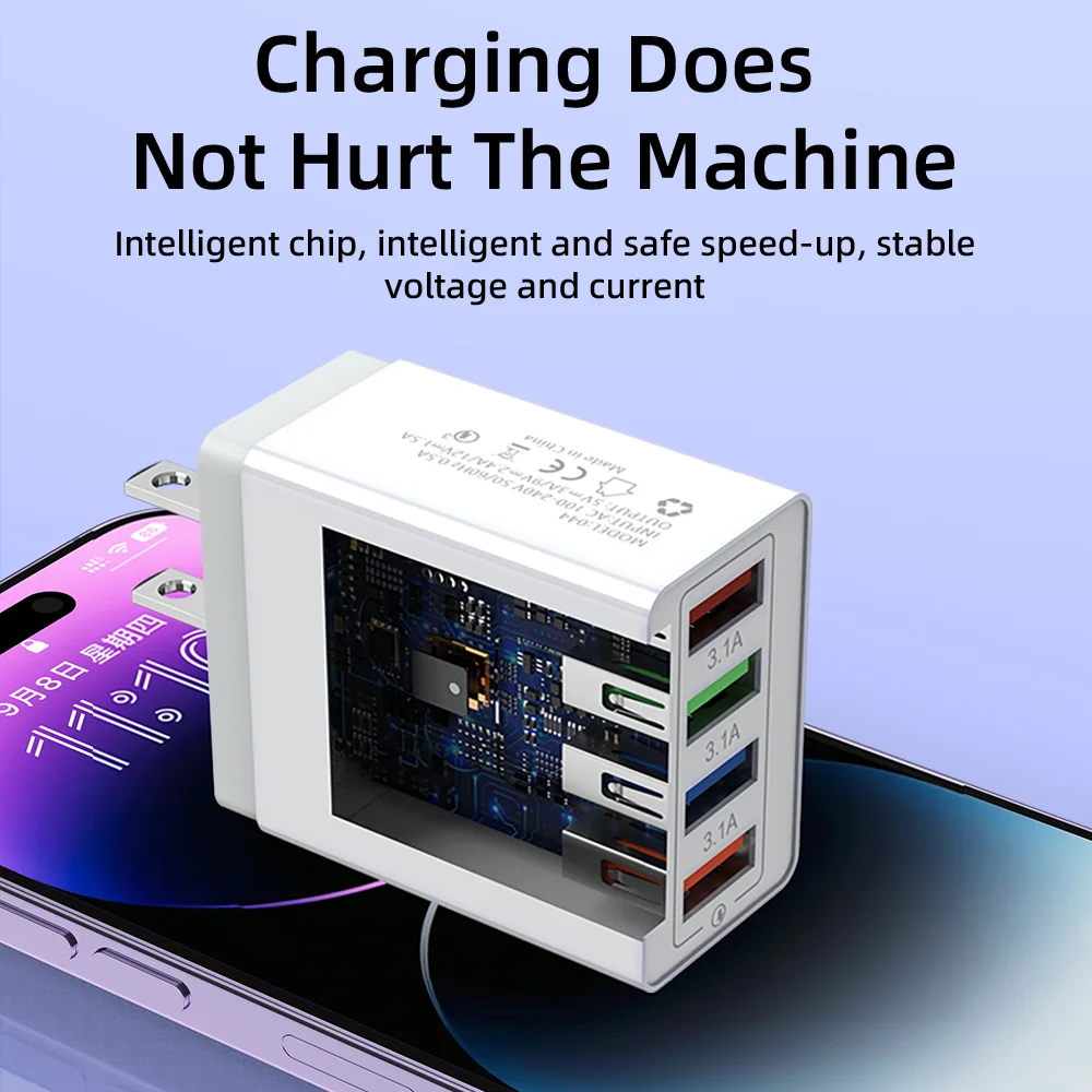 quality guaranteed electric multi port 4 usb fast travel adapter us/uk/eu plug ovp otp protection 5v/2a 10w wall charger quality guaranteed electric multi port 4 usb fast travel adapter us/uk/eu plug ovp otp protection 5v/2a 10w wall charger