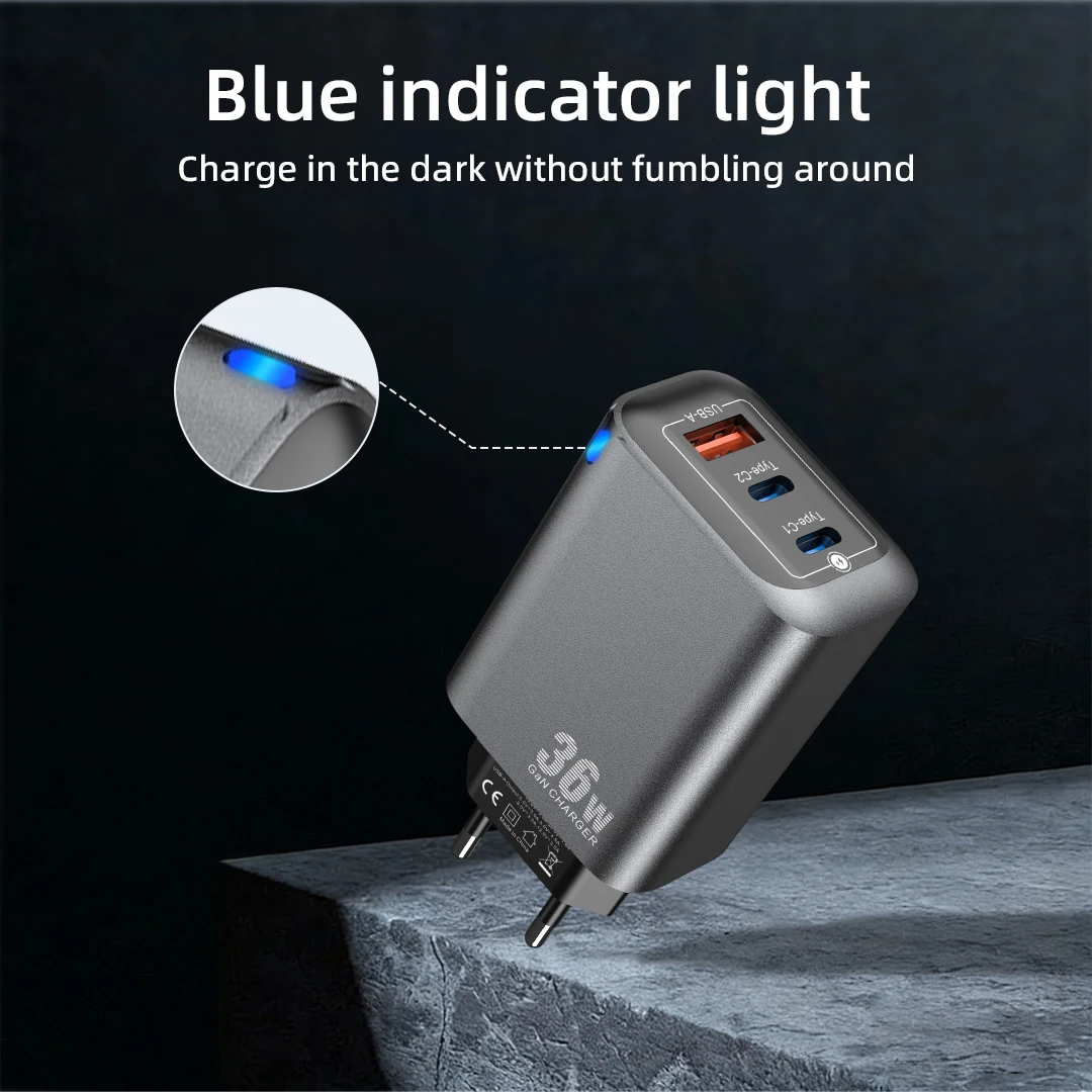 2026 hot electric fast charger adapter 36w gan qc3.0 usb a type c pd us/eu/au plug mobile phone earphone travel wall charger 2026 hot electric fast charger adapter 36w gan qc3.0 usb a type c pd us/eu/au plug mobile phone earphone travel wall charger