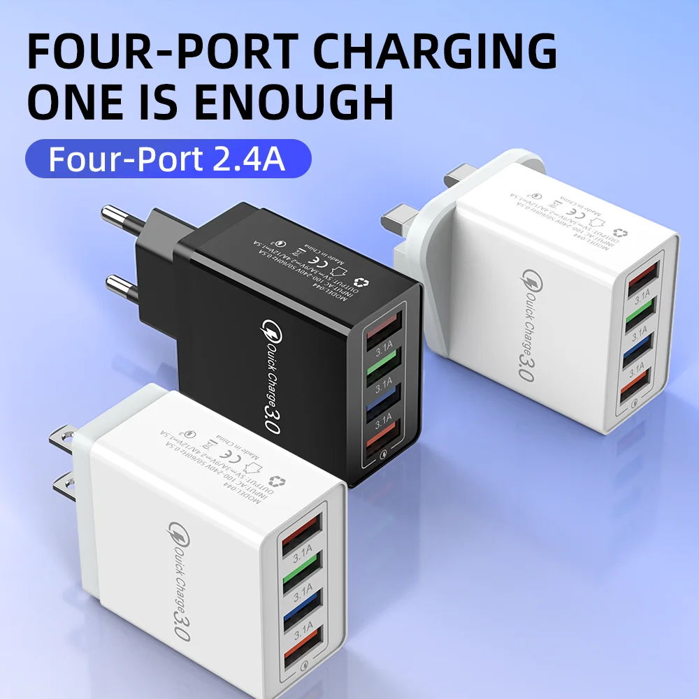 quality guaranteed electric multi port 4 usb fast travel adapter us/uk/eu plug ovp otp protection 5v/2a 10w wall charger quality guaranteed electric multi port 4 usb fast travel adapter us/uk/eu plug ovp otp protection 5v/2a 10w wall charger