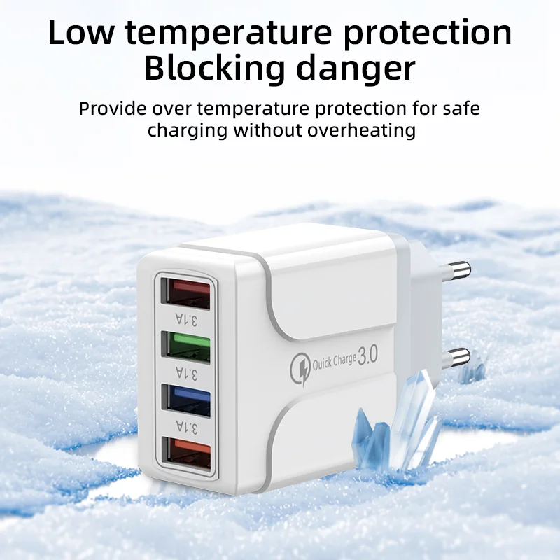 electric 4 port usb a fast charging qc3.0 18w wall charger us/eu/uk/au/in/kr plugs otp/ovp protection 5v/2.4a mobile phones electric 4 port usb a fast charging qc3.0 18w wall charger us/eu/uk/au/in/kr plugs otp/ovp protection 5v/2.4a mobile phones