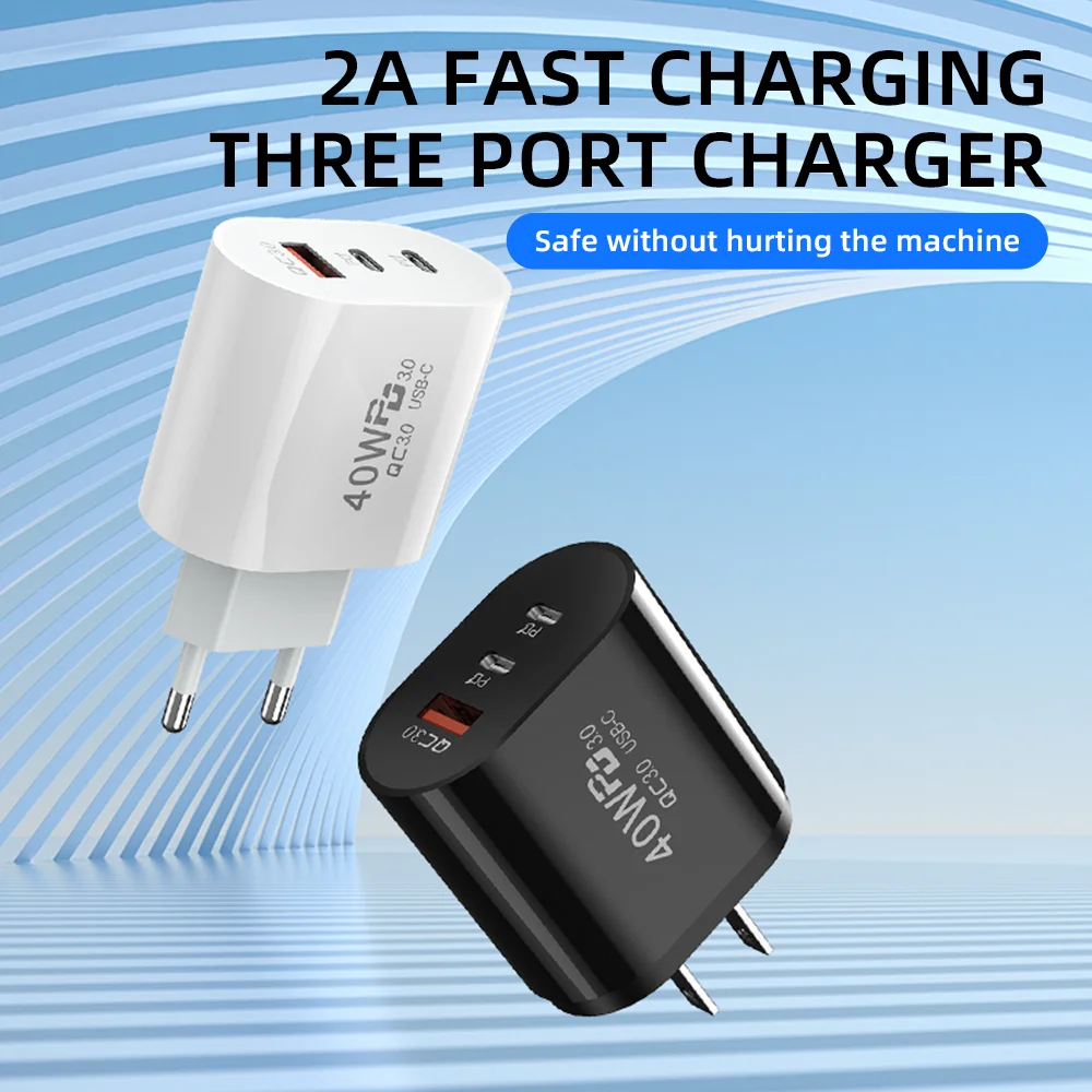 high quality electric usb a & 2 type c ports 10w fast charging wall charger with otp/ovp protection eu/us/uk plug power adapter high quality electric usb a & 2 type c ports 10w fast charging wall charger with otp/ovp protection eu/us/uk plug power adapter