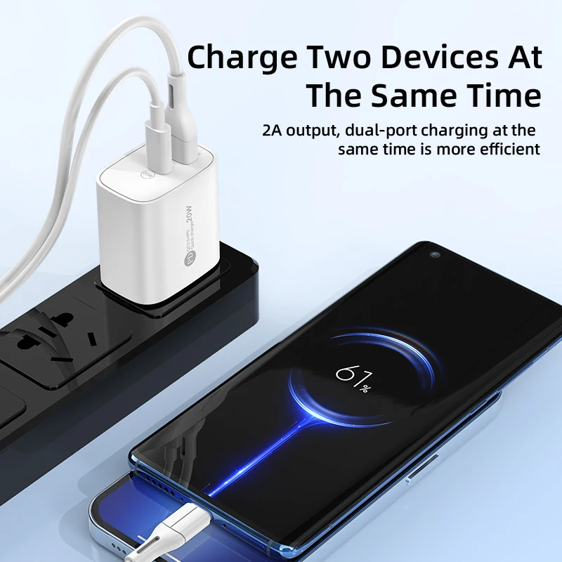 portable bulk usb phone charger 5v2a dual port fast charger adapter plug 2in1 mini pd charger for phones wall charger type c oem portable bulk usb phone charger 5v2a dual port fast charger adapter plug 2in1 mini pd charger for phones wall charger type c oem